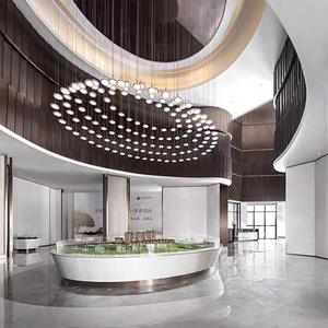 Vente chaude, lustre LED moderne personnalisé pour décoration intérieure, grand lustre <span class=keywords><strong>scandinave</strong></span>-industriel blanc chaud E26, <span class=keywords><strong>suspension</strong></span> pour hall d'hôtel - Product Image 5