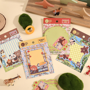 โน้ตติดกาวรูปพิเศษสำหรับเพื่อนรักในการออกนอกบ้านหลายหน้าน่ารักพร้อมกระดาษหนาคุณภาพสำหรับไปโรงเรียนในสำนักงาน - Product Image 2