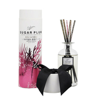 Flacon de parfum de luxe avec logo personnalisé Flacons diffuseur d'huile essentielle de roseau d'aromathérapie Cadeau en verre avec boîtes d'emballage vides
