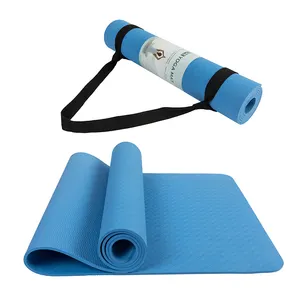 Manufacture Exercise Mat Eco Friendly Custom Design Logo TPE Non Slip Eco Friendly High Quality Ecologic Yoga Mat Large Exercise Mat