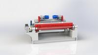 Mesin Pembuat Kayu Lapis Presisi Tinggi 4400mm, Mesin Pengupas Veneer Inti dengan Motor Gearbox PLC-Baru