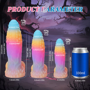 Magic Dragon Luminous Soft Dildo Alien Shaped <span class=keywords><strong>Bai</strong></span> <span class=keywords><strong>Ze</strong></span> Masturbador femenino Sexy Anal Plug 100% Impermeable Gay Sex Toy - Product Image 6