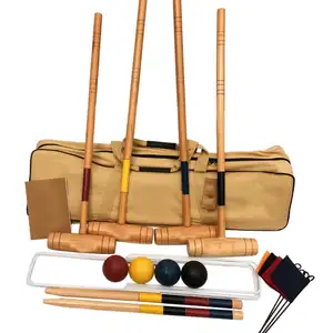 croquet set best wooden made croquet set with cotton bag