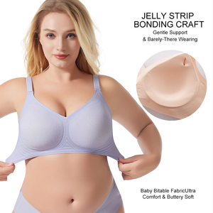 Nouveau Style chine usine livraison directe sous-vêtements Anti Droop soutien-gorge sans couture gelée poitrine débardeurs avec soutien-gorge intégré - Product Image 3