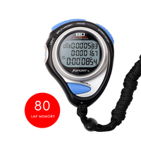 Stopwatch Promosi Tampilan Waktu Acara Berkelanjutan Mini Sepeda Balap Olahraga Digital Elektronik Stopwatch Isi Ulang