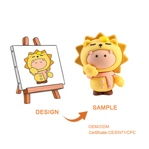 Figurines en PVC personnalisées de style dessin animé, faites à la main, 3D, articulées, colorées, jouets de bureau, jouets en PVC personnalisés - Product Image 4
