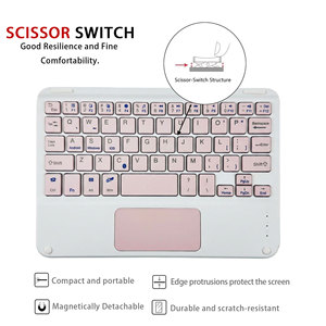 <span class=keywords><strong>Teclado</strong></span> Inalámbrico Portátil Recargable Delgado de 59 Teclas y Panel Táctil con Diseño Ergonómico de Material Plástico <span class=keywords><strong>para</strong></span> - Product Image 3