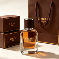 Prix d'usine – Flacons de parfum carrés uniques en verre ambré 30ml 50ml 100ml – Flacons de parfum vides en verre avec boîte