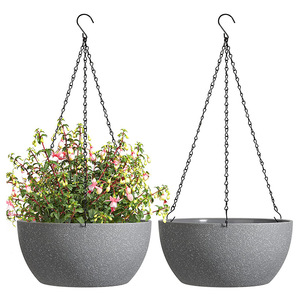 Plastic Hangende Manden Grote Indoor Outdoor <span class=keywords><strong>Planter</strong></span> Potten Met Drainagegat Hangende Bloemenplanter - Product Image 6