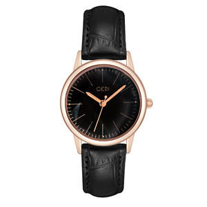 Nuevo reloj para mujer, sencillo y elegante, de cuero genuino, reloj de cuarzo de alta gama - Product Image 5