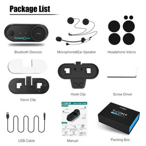 FreedConn CE <span class=keywords><strong>TOM</strong></span> VB Bluetooth 5,0 2-3 conductores 800M accesorios de motocicleta interfono hombres regalo para casco de motocicleta - Product Image 5