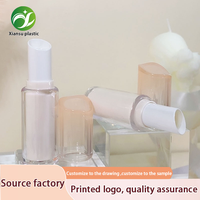 Nouveau design, tube à lèvres double couche en verre blanc dégradé avec couvercle rabattable, emballage personnalisé pour baume à lèvres, outils de maquillage