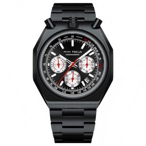 Reloj de Pulsera Deportivo para Hombre, de Acero Inoxidable, con Cronógrafo de Cuarzo, Tono Plateado - Product Image 6