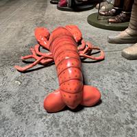 Grande statue de vie marine en résine pour extérieur Animal de mer Artisanat Homard Poisson Coquille Corail Figurine pour la décoration d'aquarium