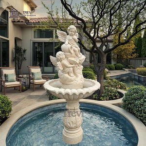 Personalizada Villa al aire libre patio ornamento mármol querubín bebé Ángel estatua fuente <span class=keywords><strong>de</strong></span> <span class=keywords><strong>agua</strong></span> - Product Image 3