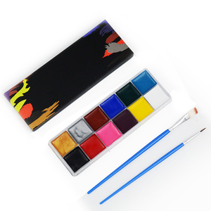 <span class=keywords><strong>Paleta</strong></span> de <span class=keywords><strong>pintura</strong></span> facial de 12 <span class=keywords><strong>colores</strong></span> para fiesta de Halloween vestido elegante tatuaje <span class=keywords><strong>pintura</strong></span> al óleo arte belleza - Product Image 2