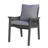 Nouveau design de chaise de salle à manger nordique en aluminium moderne pour table à dîner