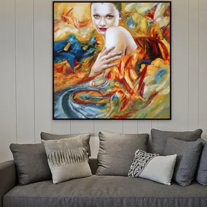 Wall Art Decor Painting Modern Woman Nude Painting Wall Art Abstract Oil Painting On Canvas For Home Decor Living Room