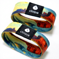 Bracelets élastiques personnalisés, écologiques, à la mode, avec impression intégrale, création de votre propre logo, bracelet en RPET, RFID pour événements