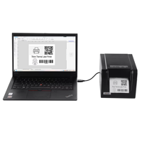 Étiquettes thermiques de haute qualité de 80 mm (3 pouces) avec code-barres 1D+2D, imprimante adhésive HOP-HQ80, interface USB, 203 DPI, stock disponible pendant 1 an