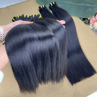 Extensions de Cheveux Humains Naturels Indiens Yaki Lisses, Double Trame, Non Transformés, Vierge, en Gros