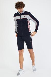 ล่าสุดการออกแบบใหม่โลโก้ที่กำหนดเองที่มีคุณภาพสูงผ้าฝ้าย100% ราคาถูกขายส่งสีดำหนึ่งกลุ่มของคุณฟุตบอล Tracksuit - Product Image 6