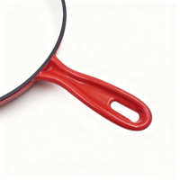 Poêle à frire en fonte émaillée 16/21 CM Poêle à poignée unique Couleur personnalisée disponible Tous les ustensiles de cuisine durables compatibles avec les poêles