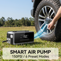 8-in-1 Jump Starter 2500A Peak 10000mAh Power Bank Car Vacuum 6000Pa Air Pump Blower Tire Inflator Wholesale Factory