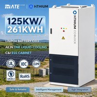 Armoire de stockage d'énergie HiTHIUM tout-en-un à refroidissement liquide 125 kW 261 kWh avec batterie LifePO4, BMS et EMS pour l'égalisation des pics de consommation en ferme solaire