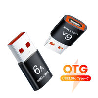Adaptateur OTG USB-C Mâle vers USB-A Femelle en Gros, Charge Rapide PD 6A 120W USB 3.0 pour Téléphone, Ordinateur Portable et Ordinateur