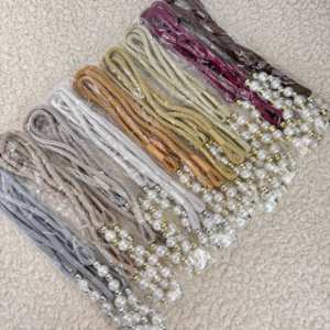 เชือกผูกม่าน YANGI RANGLARDAGI ประดับมุก ขนาด 20 ซม./30 ซม. พร้อมพู่ห้อย ทำจากโพลีเอสเตอร์ 100% สำหรับตกแต่งบ้านและเสื้อผ้า - Product Image 6