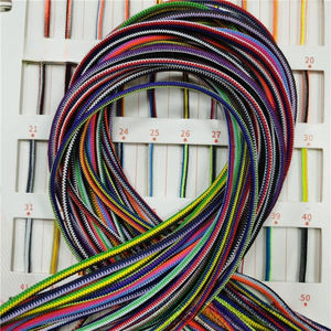 Fabrik auf Lager 3mm mehrfarbige Polyester Gummi Ripple Jacquard Starke elastische Bungee Runde Shock Cord <span class=keywords><strong>String</strong></span> für Rucksack - Product Image 6