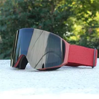 Lunettes personnalisées de snowboard à neige pour hommes Lunettes double couche anti-buée Lunettes de ski pour motoneige Lunettes de ski pour sport de plein air