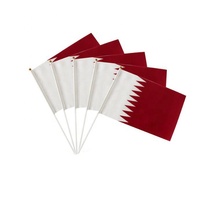 Petit mini-drapeau tenu dans la main à bas prix de l'Algérie Drapeau de bâton algérien Drapeaux nationaux de pays
