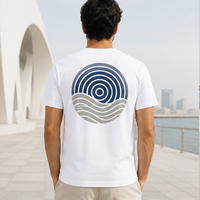 T-shirt personnalisé avec impression de signalisation côtière pour le Moyen-Orient, vente en gros OEM