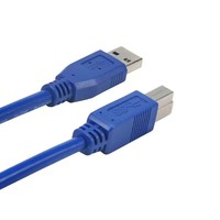 Kabel Cetak USB3.0 Port Male to Male Koneksi Printer USB Kabel Transfer Data Kabel PVC Anyaman Tembaga Murni