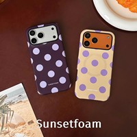 Coque de protection magnétique personnalisée à pois pour iPhone 18 Pro Max, compatible avec les coques de téléphone iPhone 17, 16, 15, 14, 13