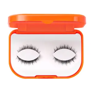 Pestañas profesionales de fibra sintética para mujer, para maquillaje de belleza de ojos, bonitas pestañas postizas reversibles, no requiere pegamento - Product Image 1