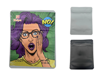 Offre Spéciale prêt à expédier biscuits à fermeture éclair de qualité alimentaire 35 g pochette en plastique mylar emballage sac d'emballage alimentaire