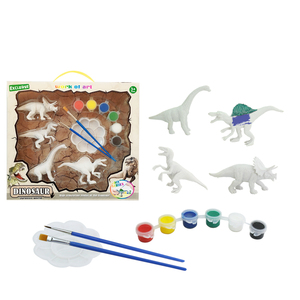 Unpainted <strong>Dinosaur</strong> Model Gift Diy <strong>Painting</strong> STEM Educational Toy for Kids - Product Image 2