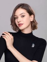 15 usine sur mesure pull costume broche personnalité haute qualité strass perle métal papillon broche