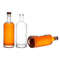Botol Kaca Kustom Edisi Terbatas Untuk Minuman Keras, Wadah Alkohol Kosong Mewah, Kemasan Merek Premium Edisi Khusus