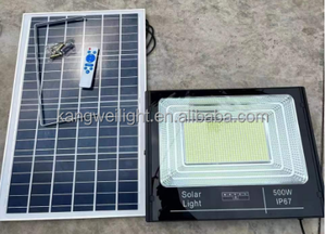 Đèn năng lượng mặt trời ngoài trời chống nước IP67 điều khiển từ xa 60W 100W 200W 300W 500W 1000W đèn sân vườn LED SMD công suất cao - Product Image 5