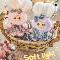 Vente en gros de jouets en peluche pour bébés Three Oli's Wardrobe, figurines en vinyle Bb3 Bunnies avec de magnifiques vêtements de poupée, 12 pièces