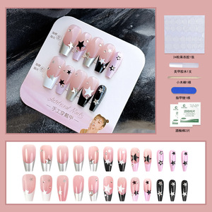 2026 KUDAN, diseño personalizado más vendido, <span class=keywords><strong>uñas</strong></span> francesas artificiales, <span class=keywords><strong>uñas</strong></span> postizas largas de prensa, ilustraciones 3D hechas a mano - Product Image 6