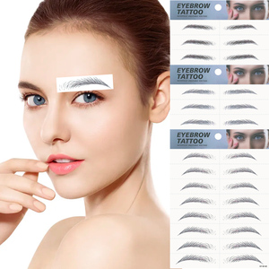 Tatouage autocollant <span class=keywords><strong>3D</strong></span> écologique pour sourcils, transfert d'eau, longue durée, pour femmes, pièces, nouveau Design - Product Image 2