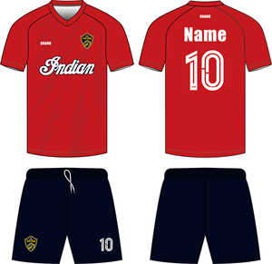 Conjunto de Uniforme de Fútbol Personalizado de Alta Calidad para Clubes, Equipos de Entrenamiento para Adultos, Conjuntos de Fútbol OEM, Transpirables de Verano, 100% Poliéster, Manga Corta - Product Image 4