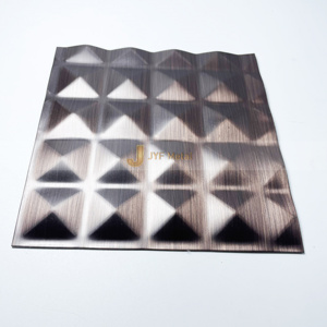 Lámina Decorativa de Acero Inoxidable Foshan Inox M181, Revestimiento PVD en Relieve, Color a Precio Accesible, Incluye Procesamiento de Doblado, Corte y Soldadura - Product Image 5