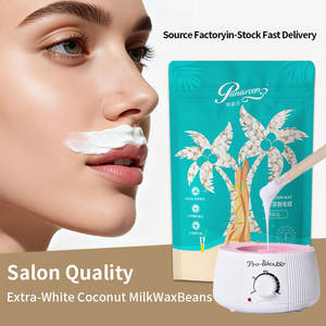 Cera Depilatoria Naturale in Perle 100g per Salone di Bellezza, Terapia <span class=keywords><strong>Viso</strong></span>, Rimozione Peli Labbra e Corpo - Product Image 1