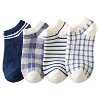 Chaussettes pour femmes dames à la cheville à motifs mignons à rayures personnalisées à la mode en gros